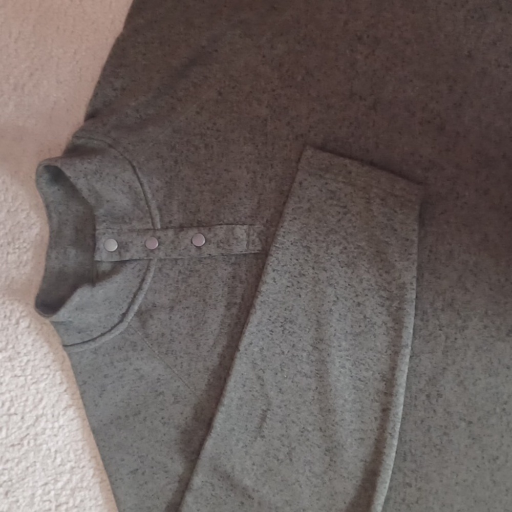 Sonoma Partial Snap Button Pullover Long Sleeve T… - image 1